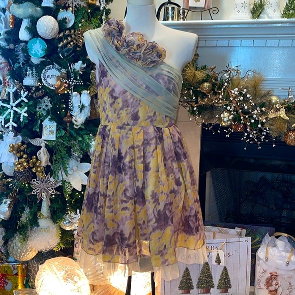 Anthropologie Ryu : one shoulder dress size medium NWT - Picture 2 of 12